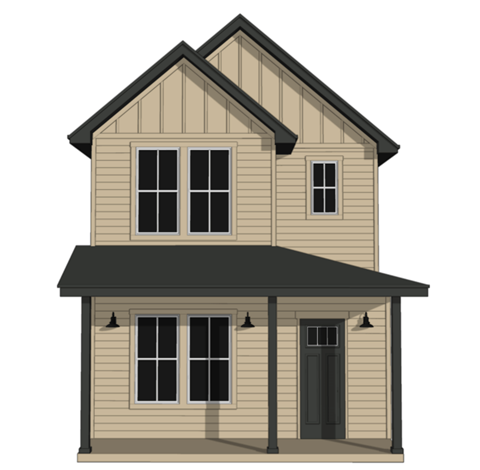 Floor plan for 2 beds, 2.5 baths, 1275 sqft